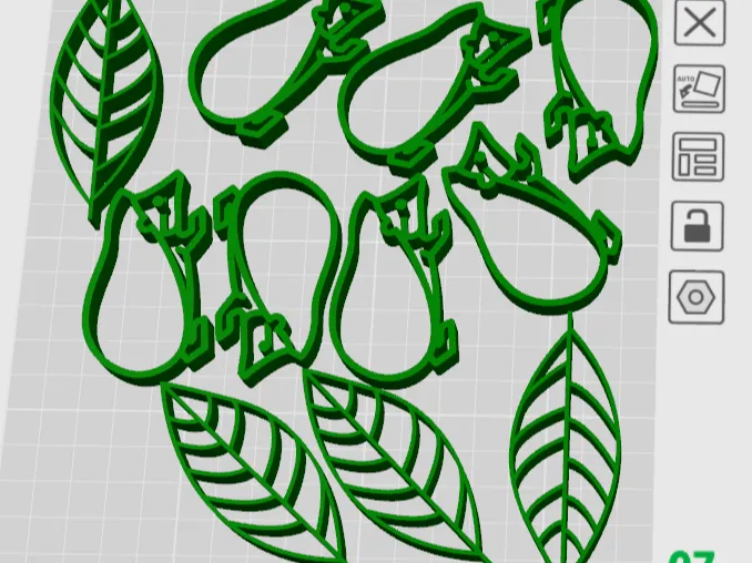 Moules automnaux pour pâte à modeler