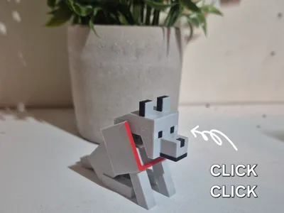 Minecraft Wolf Fidget Clicker