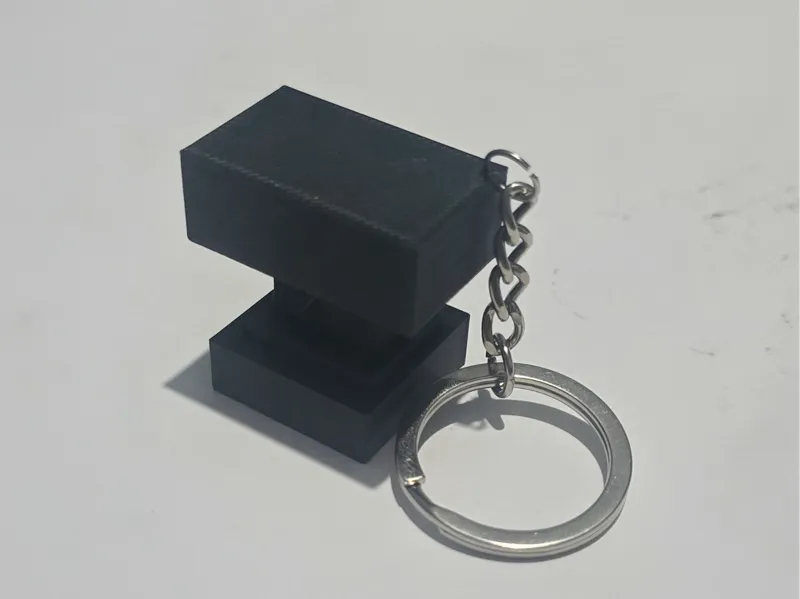 Minecraft Anvil Keychain