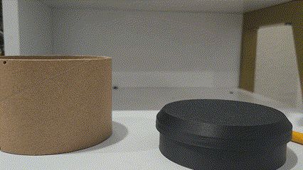 Cardboard Spool Holder & Plant Pot Combo