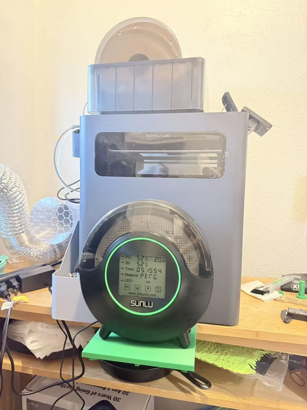 AMS HT & Filament Dryer Table Extender | X2D Setup - Free 3D Print ...