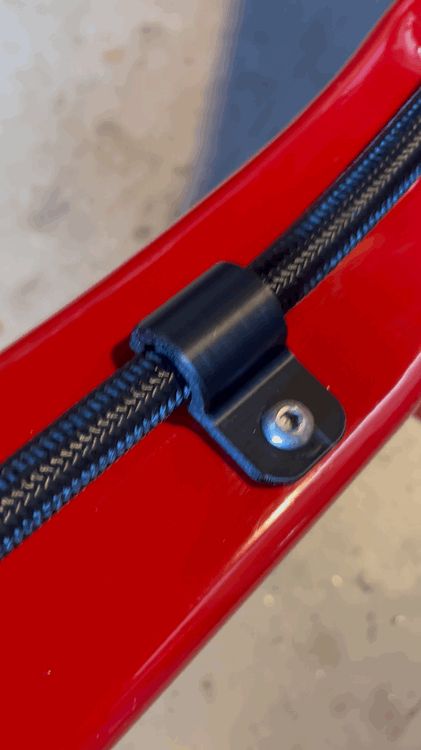 6AN Hose Clamp  / 1/0 Battery Cable Hold Down