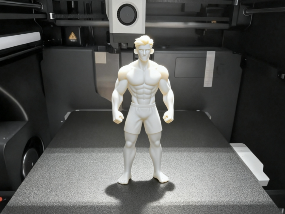 Miniatura 1 do modelo 3D 肌肉男 带分件分色