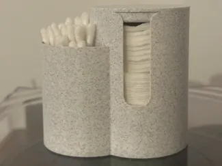 Bathroom Tidy - Cotton Bud/Q-Tip & Cotton Pads