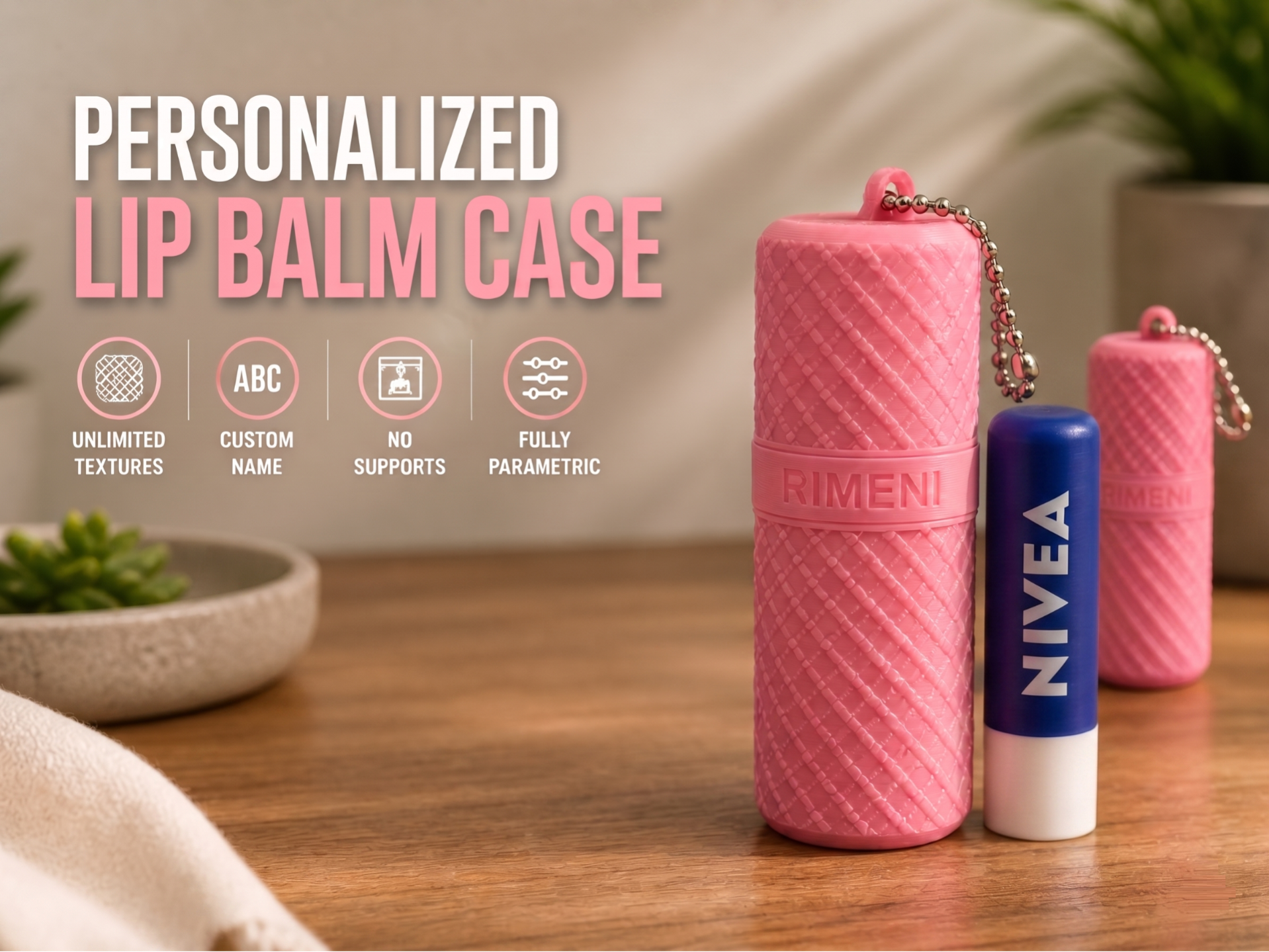 Customizable Lip Balm Holder Multi-Pattern Edition