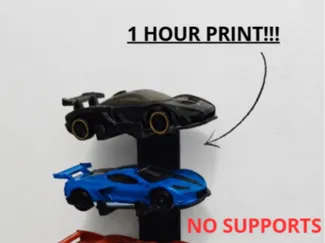 minimalist hotwheels wall mount