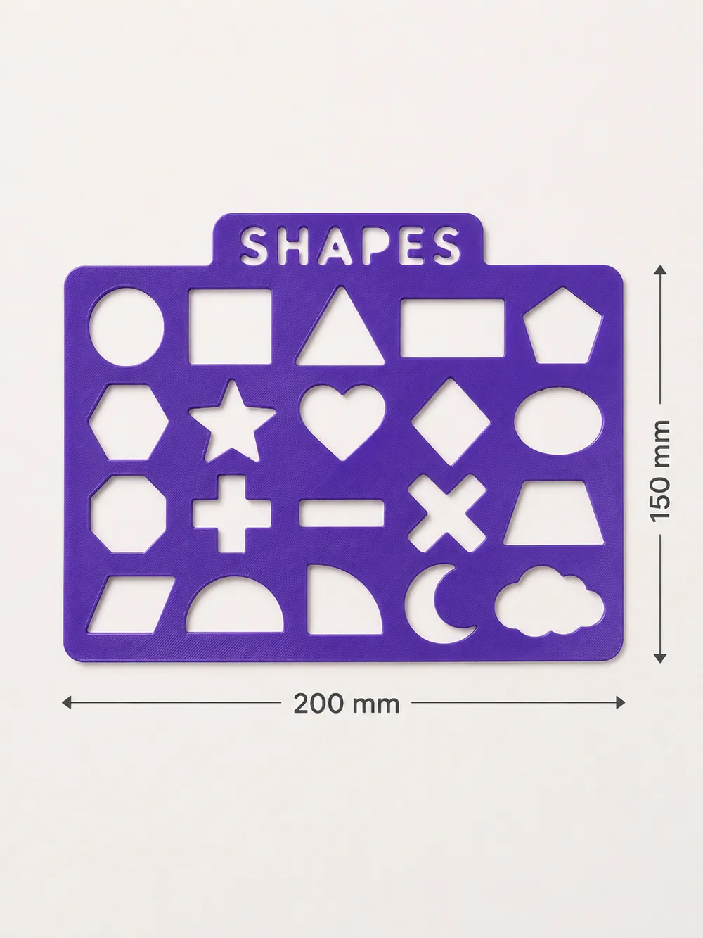 Using A Shape Stencil Shapes Tracing Stencil|Tracing & Coloring Template - Free 3D Print ...