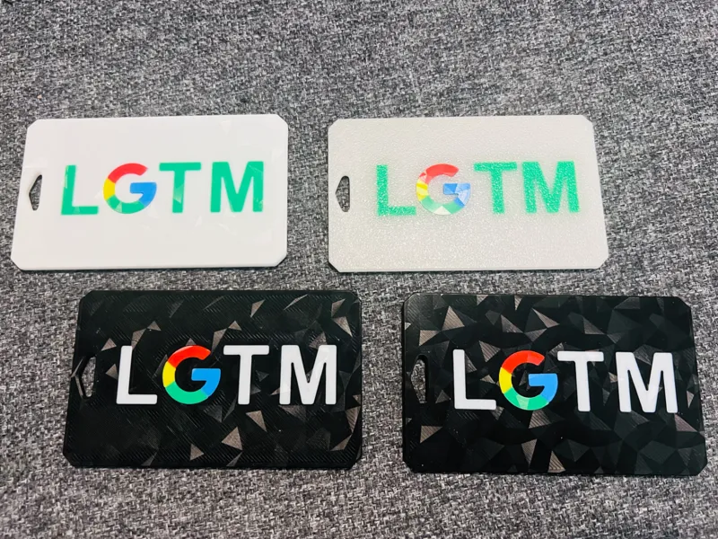 LGTM badge holder without white circle in "G"