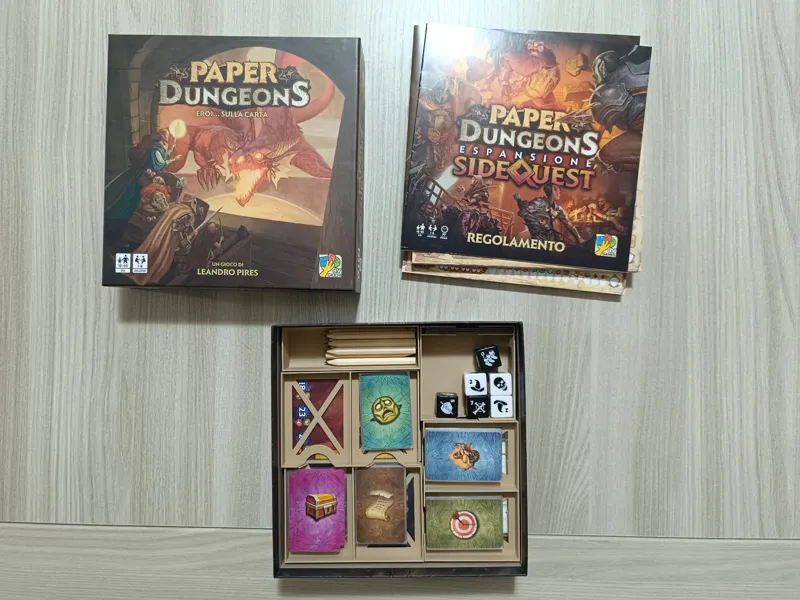 Paper Dungeons + Side Quest Exp. Insert