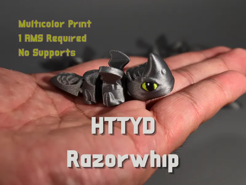 HTTYD Razorwhip Flexi Dragon