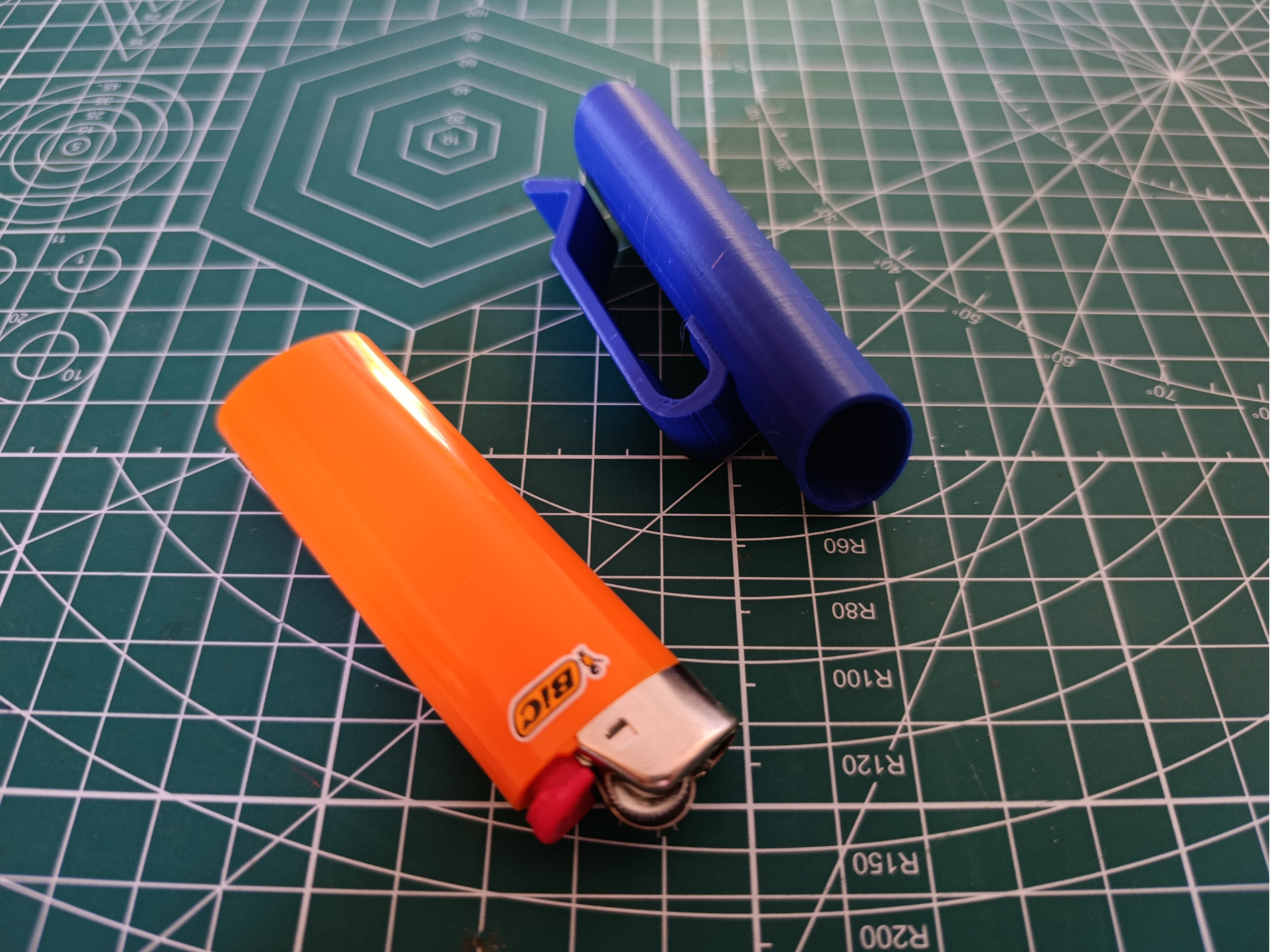 Bic lighter sleeve with belt clip 3D model