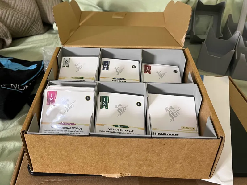 Spool Box Card Caddy