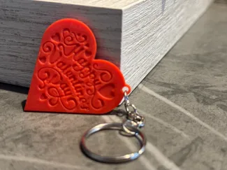 Valentine's heart with NFC tag