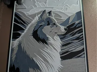 Shetland Sheepdog Hueforge - faster print