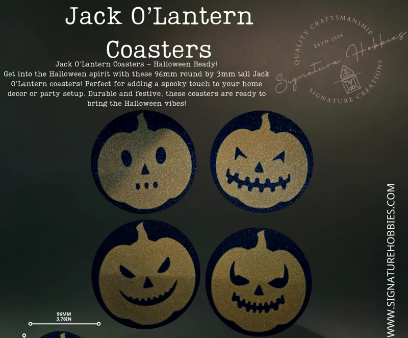 Jack O'Lantern Coasters