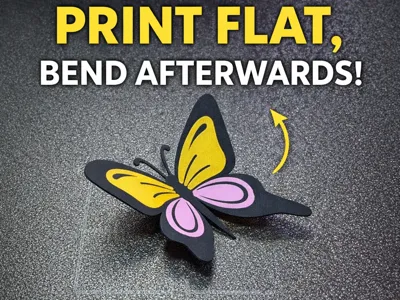 Custom Color Bendable Butterfly Decor