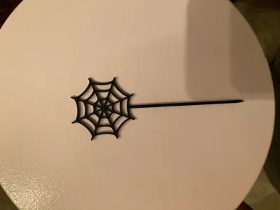SPIDERWEB CAKE DECORATION