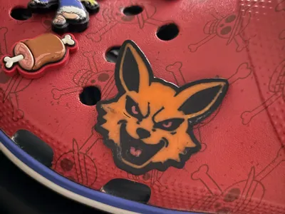 Kurama Nine-Tail Fox Croc Accessory (Naruto)