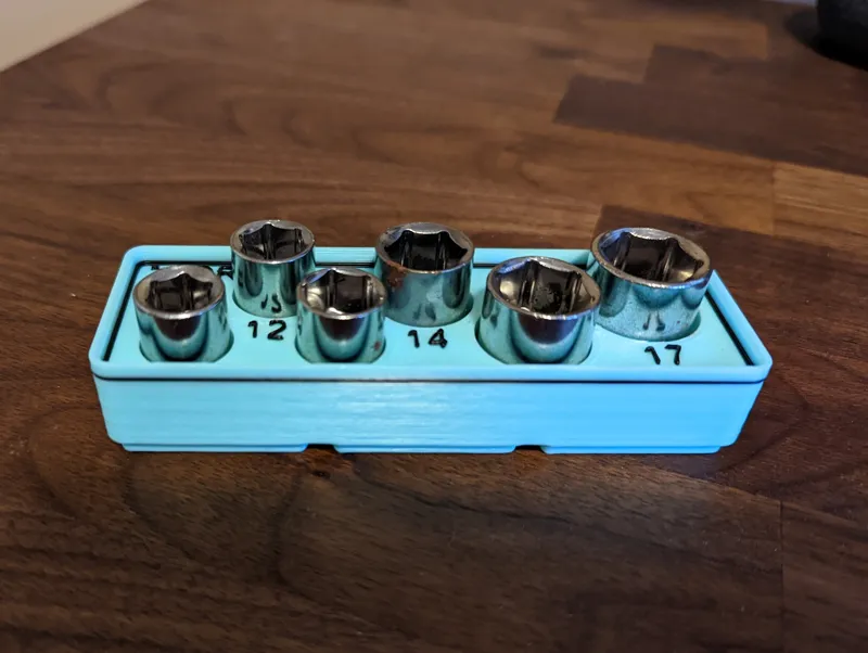 Gridfinity Metric Sockets 3/8"DR
