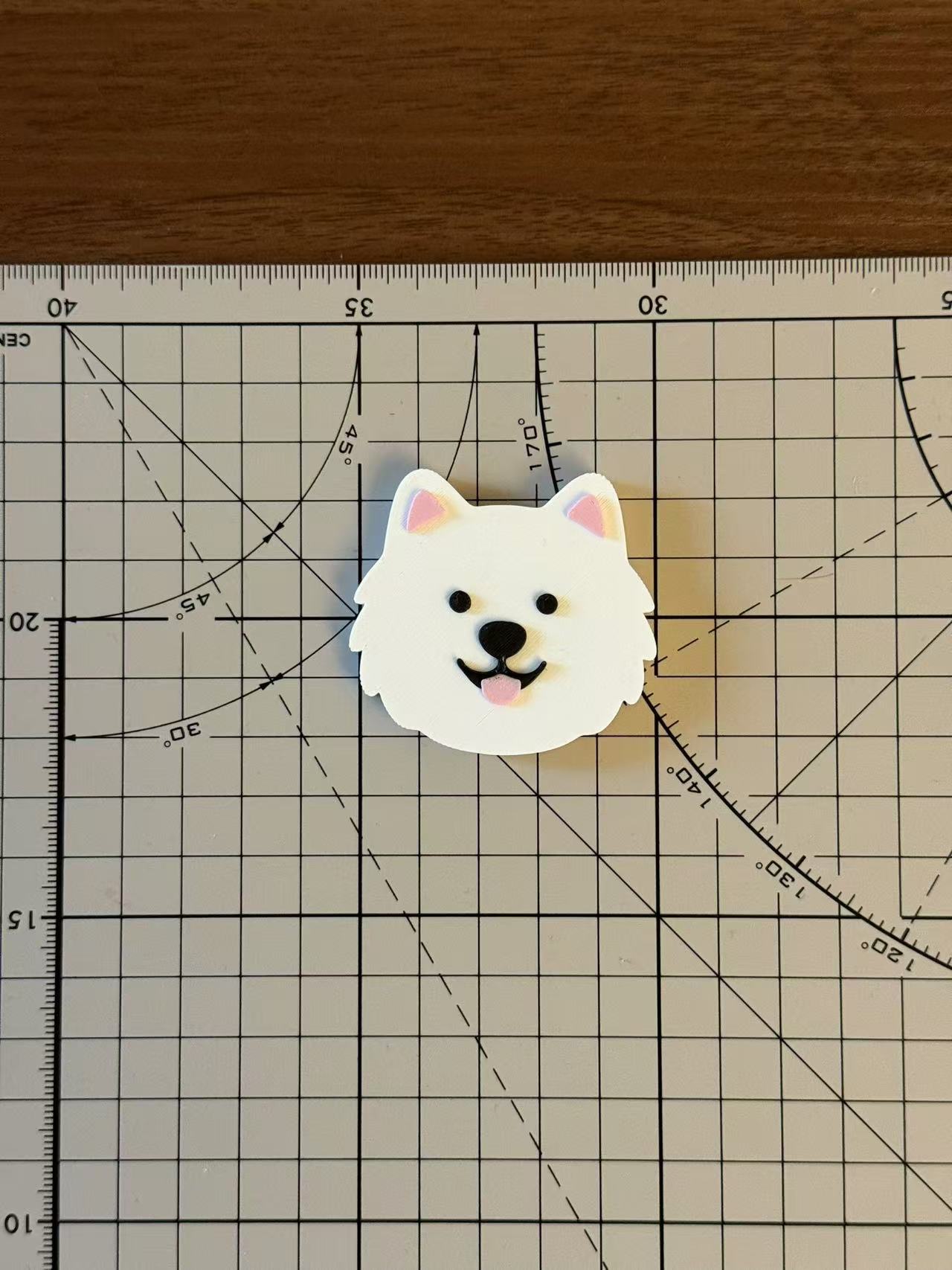 Miniatura 4 do modelo 3D 【狗狗头像冰箱贴】一组6个/AMS/哈士奇/柴犬/比格/雪纳瑞/萨摩耶/泰迪