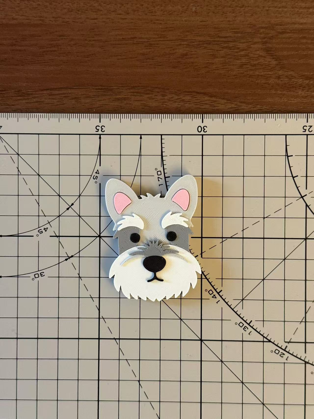 Miniatura 6 do modelo 3D 【狗狗头像冰箱贴】一组6个/AMS/哈士奇/柴犬/比格/雪纳瑞/萨摩耶/泰迪