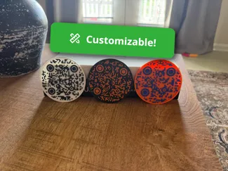 Sip & Scan – QR Code Coaster (Parametric)