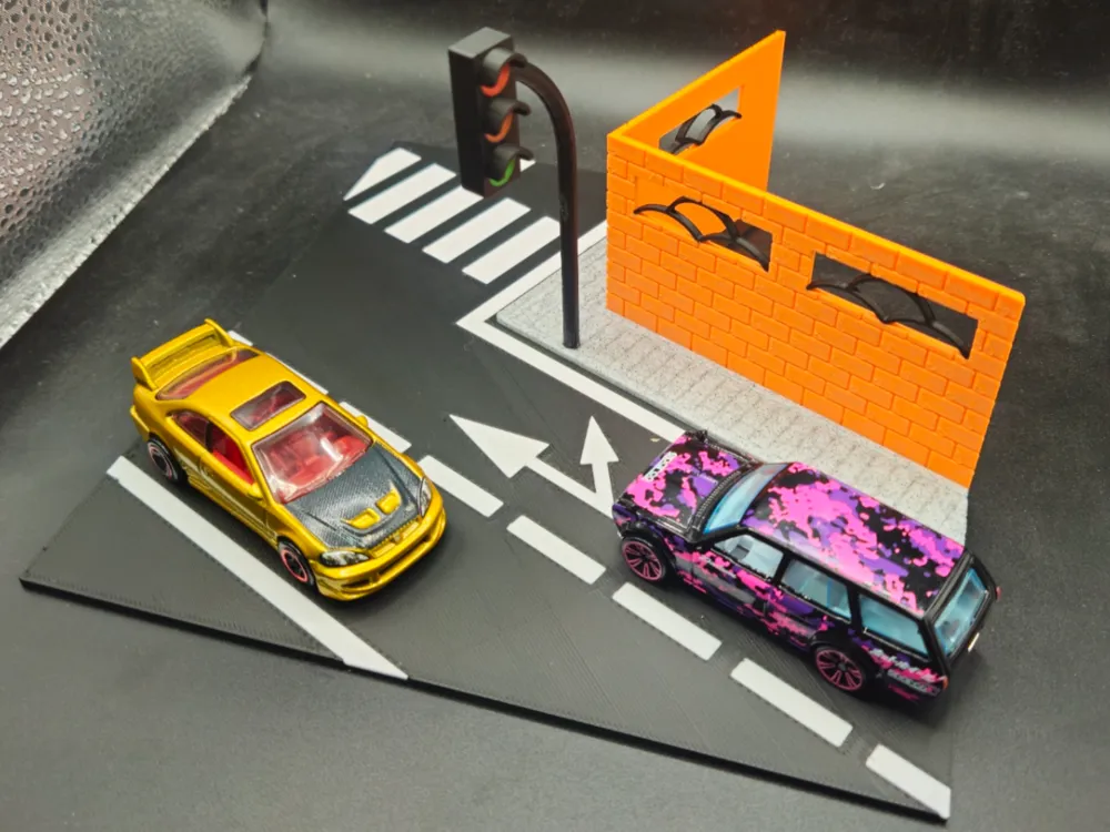 Street diorama display stand - Free 3D Print Model - MakerWorld