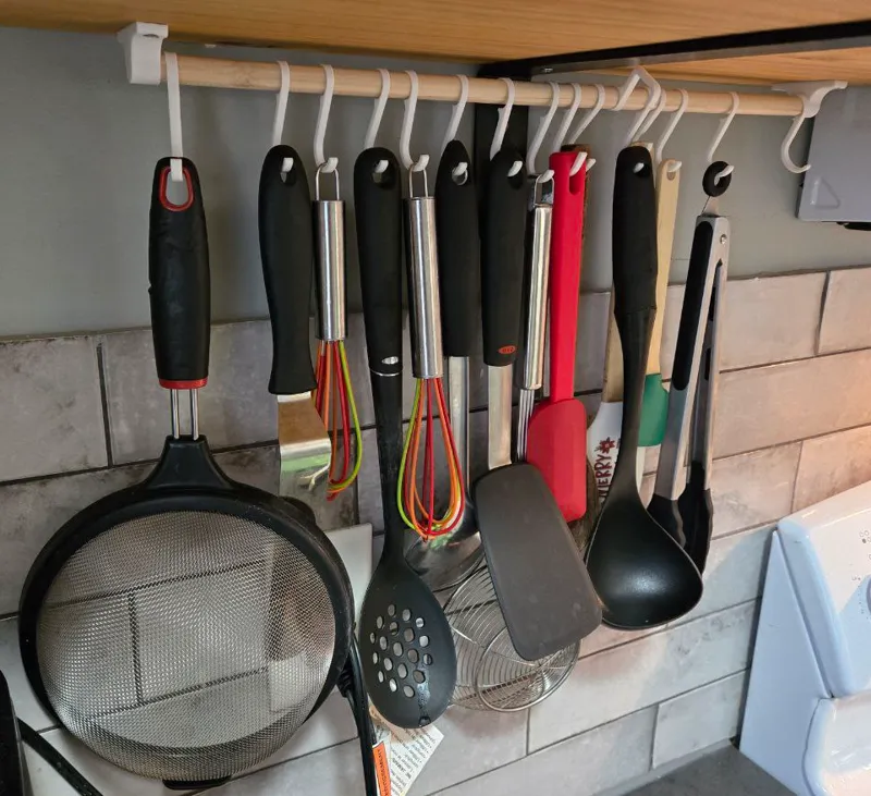 Kitchen Utensil 1/2" Dowel Hook System