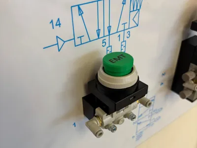 push button pneumatic board SMC