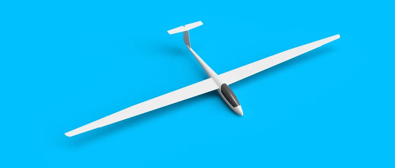 ASW20 Sailplane (micro glider - flyable) view 2
