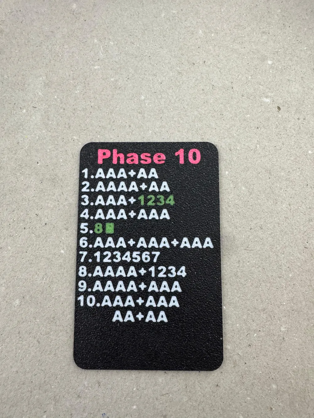 Phase 10 Sticker Phase 10 Card Holder and Phase Cards - Free 3D Print Model - MakerWorld