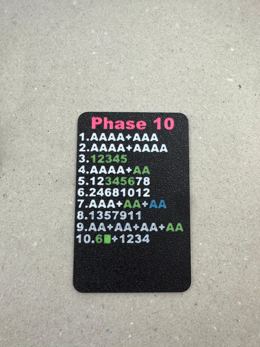 Phase 10 Sticker Phase 10 Card Holder and Phase Cards - Free 3D Print Model - MakerWorld