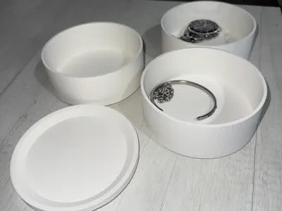 interlocking cylindrical containers