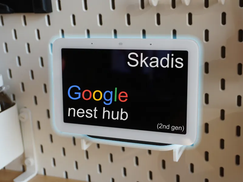 Google nest hub (2nd gen) IKEA Skadis mount