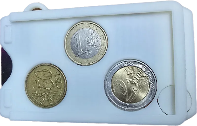 Cascade card wallet + 2xID card + ring + 3 Coins