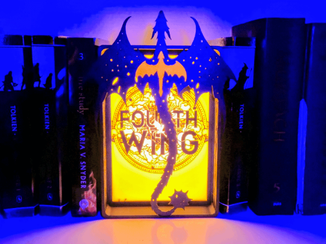 Fourth Wing Book nook lightbox