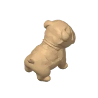 Figurine chiot bouledogue joufflu — photo 4