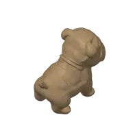 Figurine chiot bouledogue joufflu — photo 6