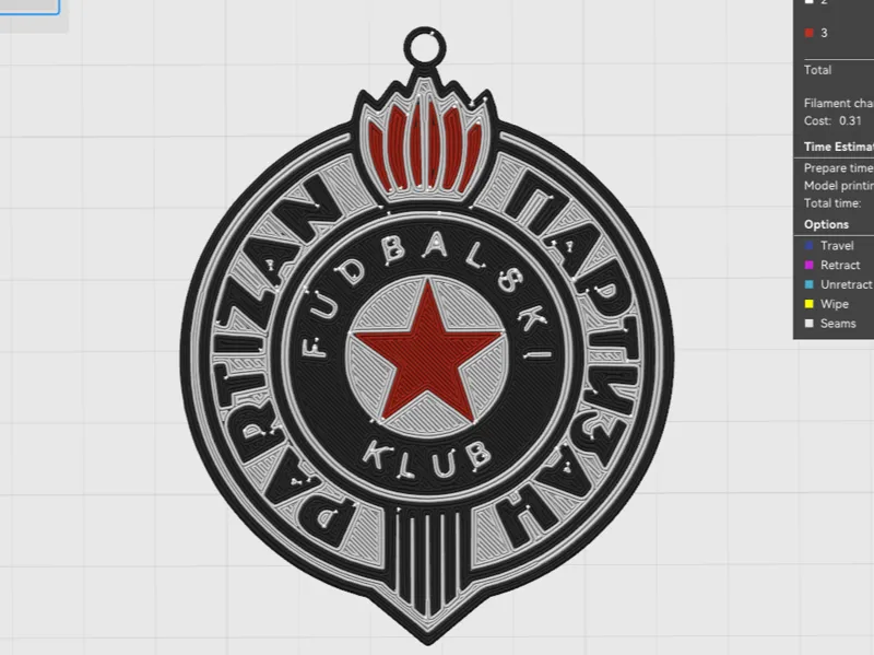 Partizan Christmas ornament