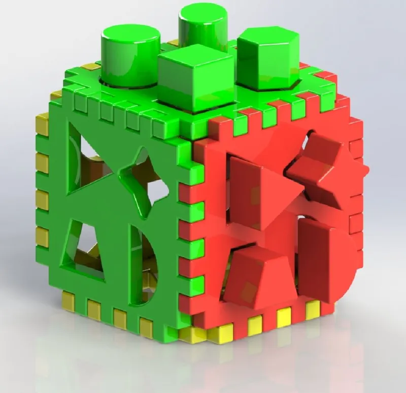 Geometric puzzle for the smallest kids