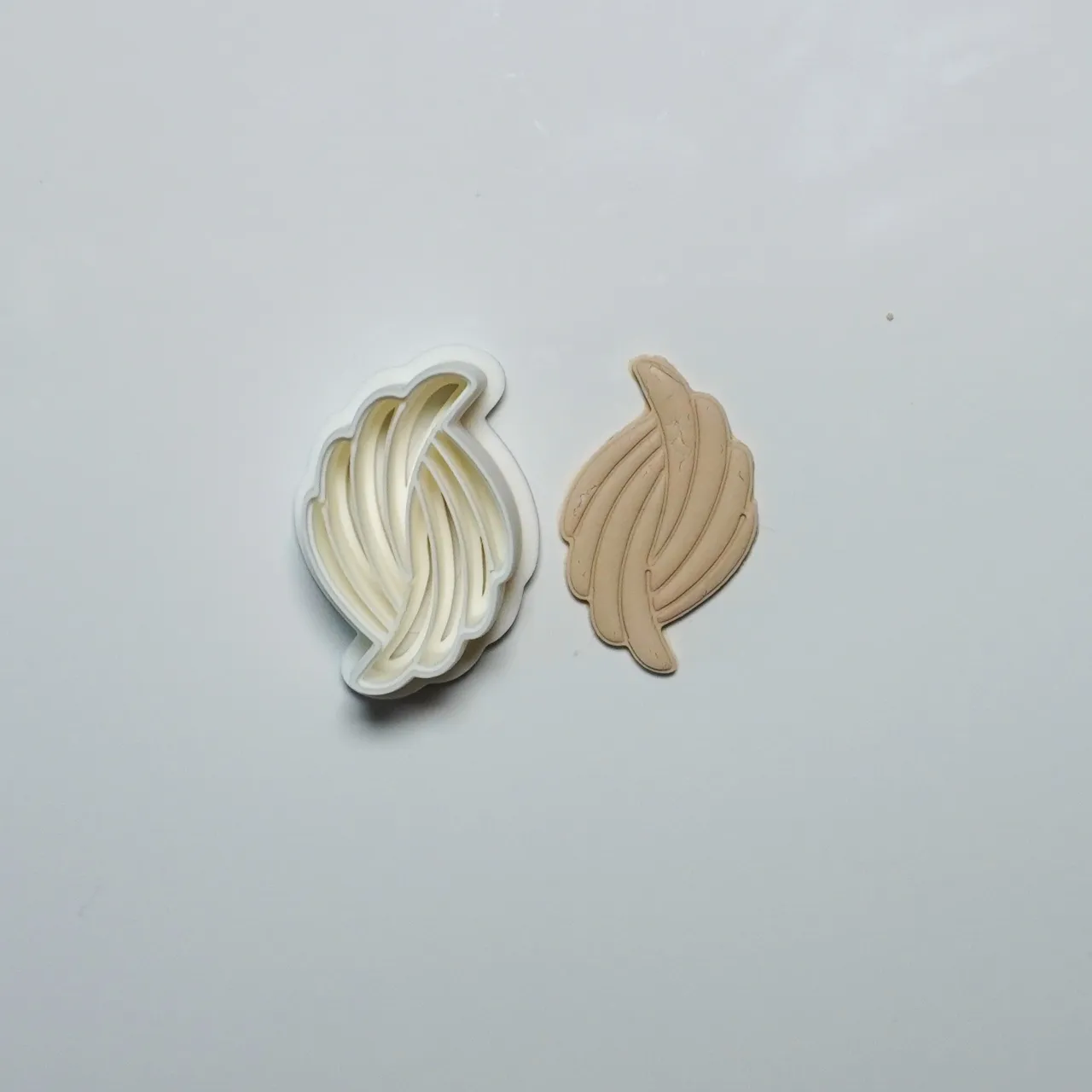 Abstract Polymer Clay Cutter Earrings Necklace view 2