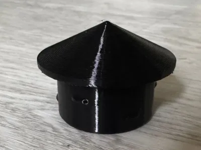 Push-Fit Round Fence Post Cap – 48 mm Cone Top