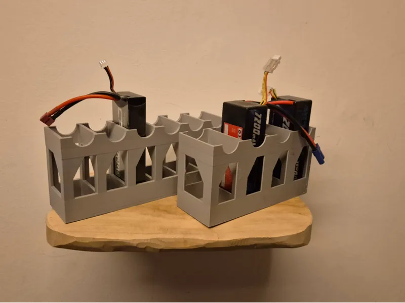 Lipo holder /Halter 2s for/für 4 Lipos 