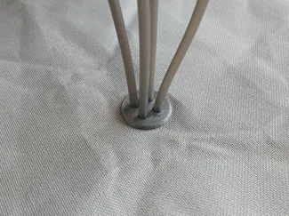 Four PTFE tube holder for Enclosure Bambu A1