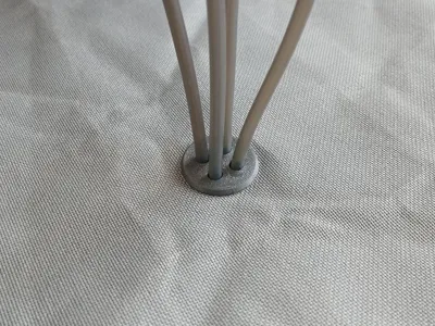 Four PTFE tube holder for Enclosure Bambu A1