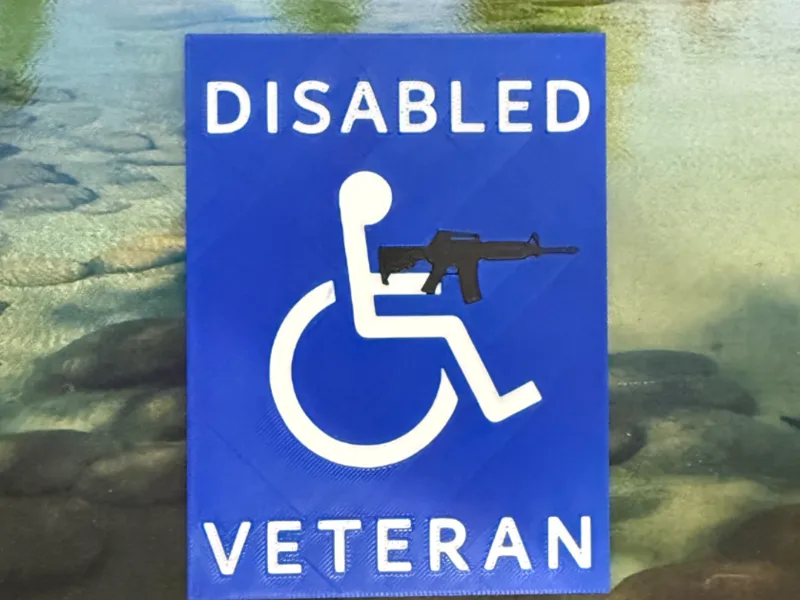 Disabled Veteran Placard