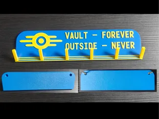 Fallout themed key hook hanger