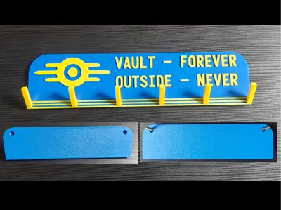 Fallout themed key hook hanger