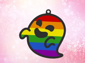 Gaysper LGBT Pride rainbow keychain