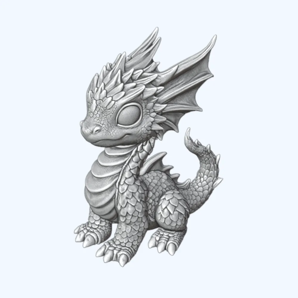 Cute Baby Dragon - Free 3D Print Model - MakerWorld